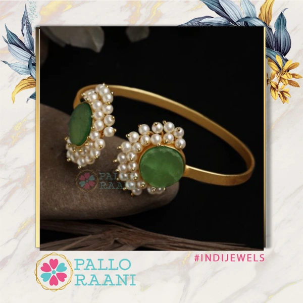 Mint Dual Druzy and loreal adjustable bracelet - Adjustable, mint, gold